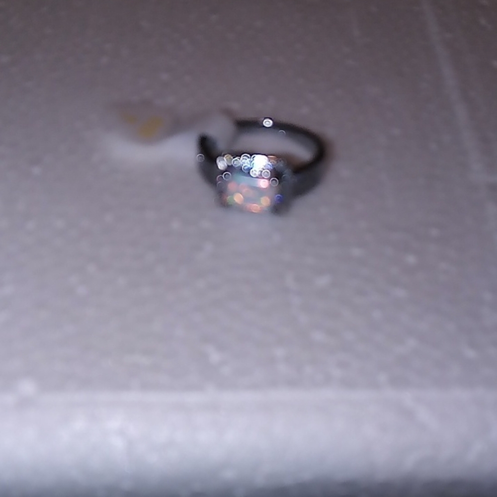 Dazzling Silver Opal Ring - image 3